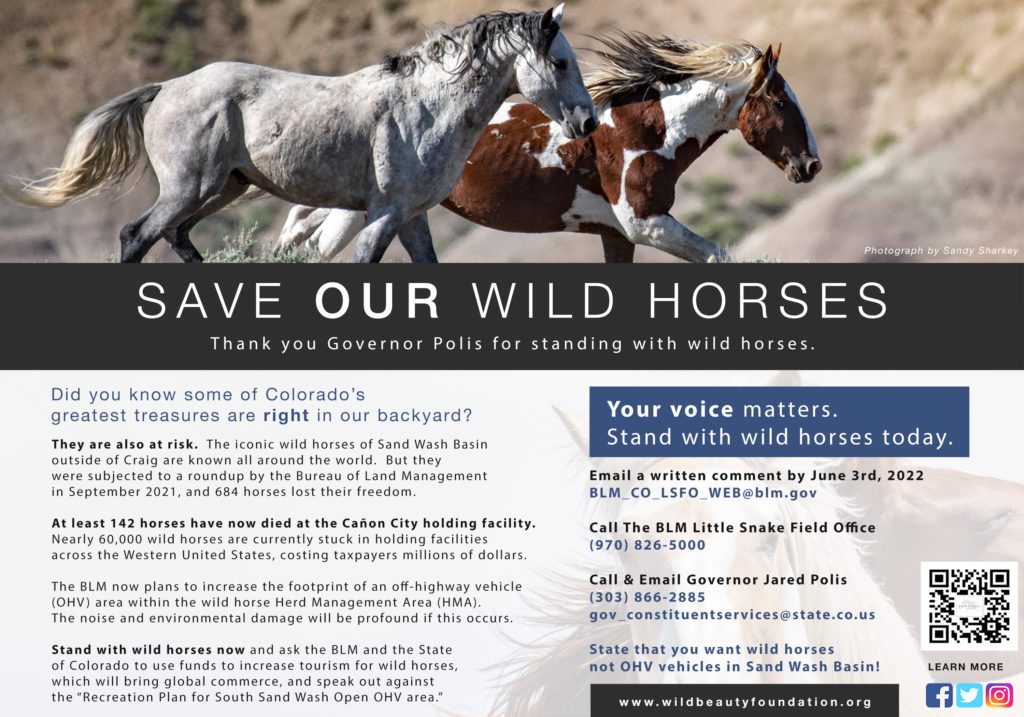 "Save Our Wild Horses" Newspaper Ad