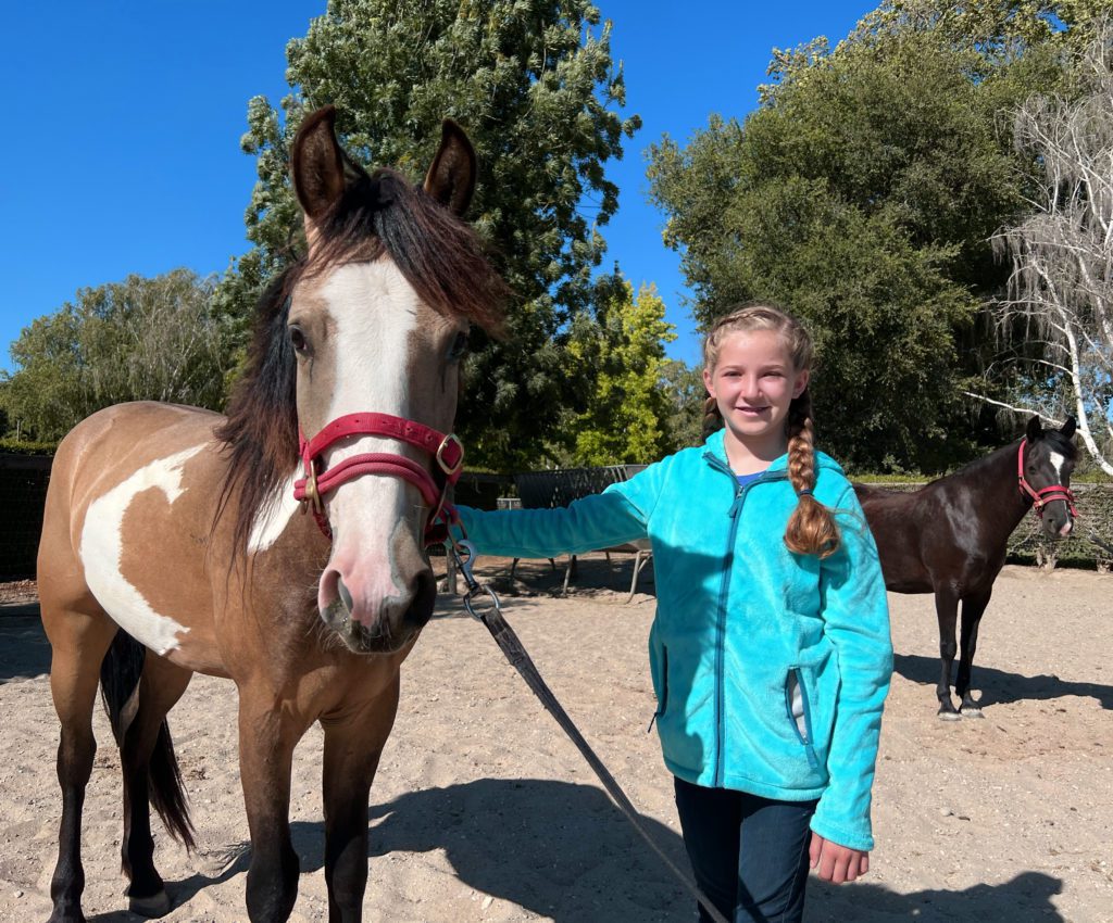 A WBF Rescue Horse, Zion, and youth advocate, Jocelyn
