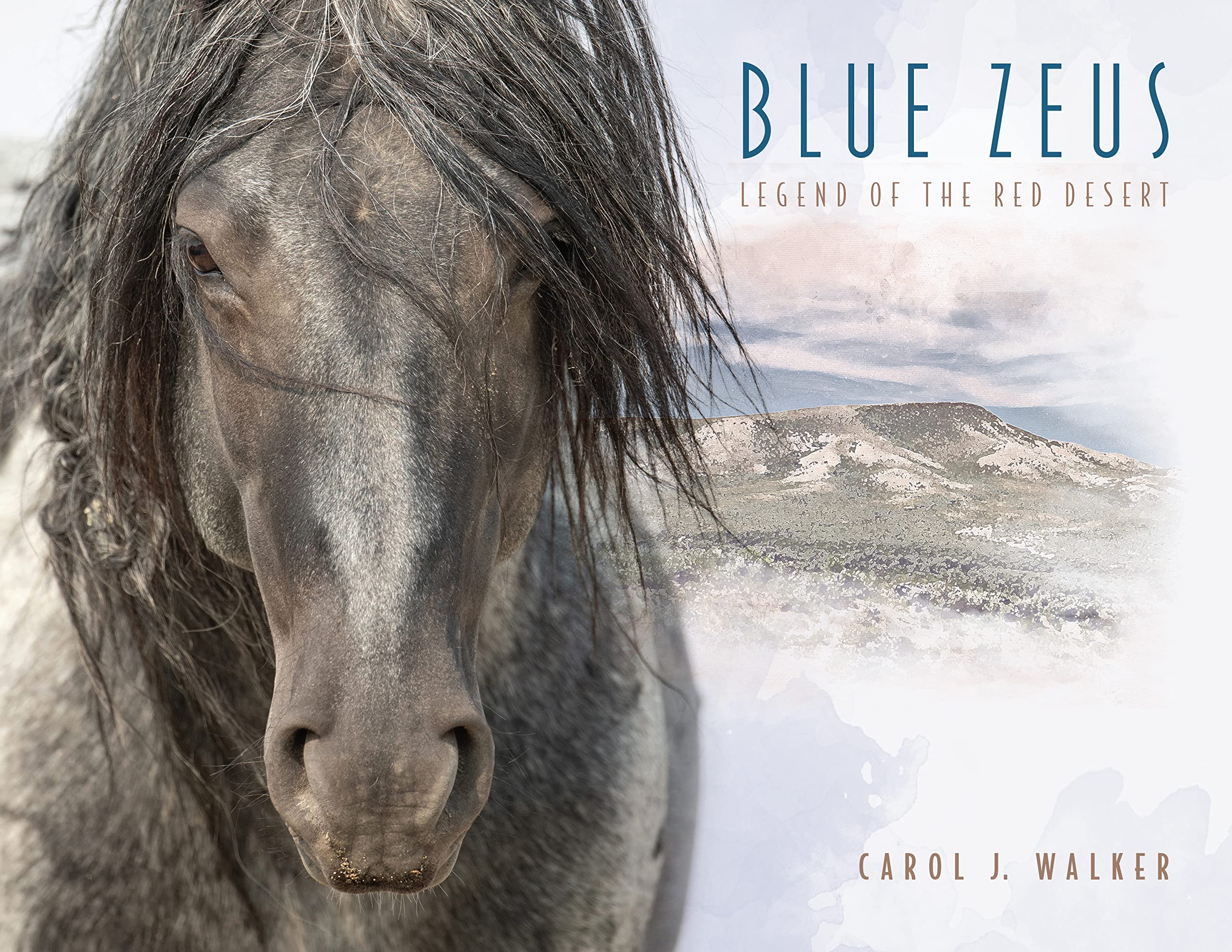 "Blue Zeus: Legend of the Red Desert" by Carol Walker Cover Art
