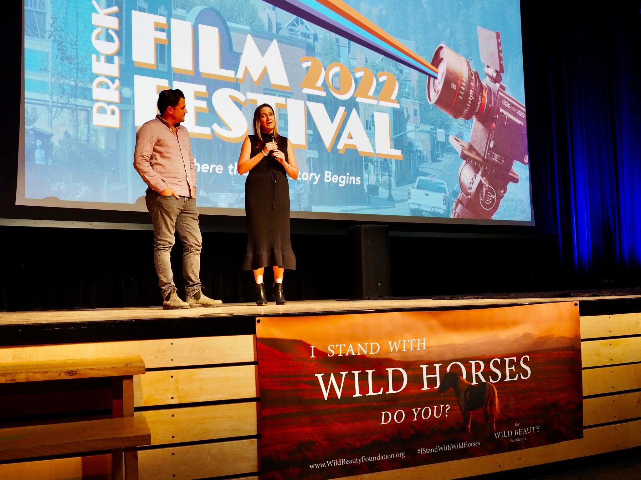 Ashley Avis and Ed Winters at the Breck Film Fest